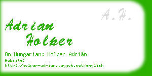 adrian holper business card