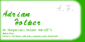 adrian holper business card